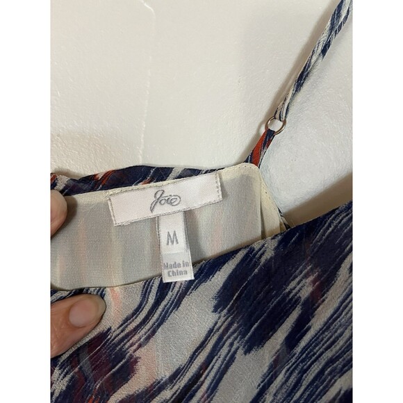 Joie 100% Silk Chiffon Spaghetti Strap Maxi Dress, Red, White & Blue,‎ Size M - Picture 11 of 14